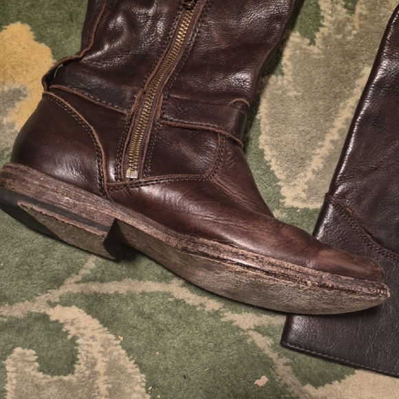 Frye Brown Leather Ankle Boots - Picture 4 of 14